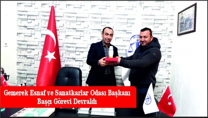 Gemerek Esnaf ve Sanatkarlar Odası Başkanı  Başçı Görevi Devraldı