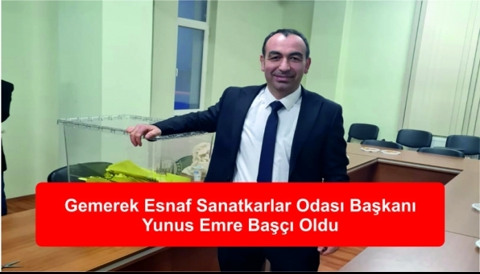 Gemerek Esnaf Sanatkarlar Odası Başkanı Yunus Emre Başçı Oldu