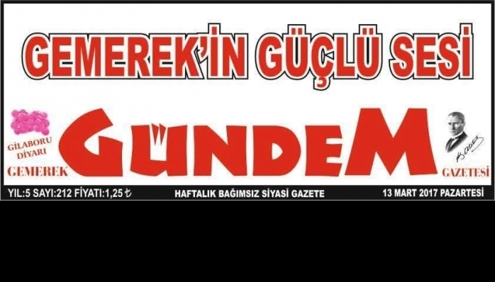 GEMEREK GÜNDEM GAZETESİ  18 AĞUSTOS 2025