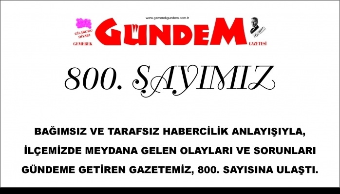 800. SAYIMIZ