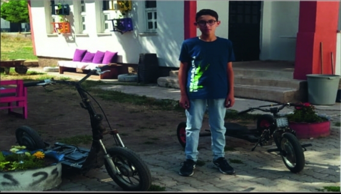Ortaokul Öğrencisi Cemal, Hurdalardan Elektrikli Skuter Ve Drift Trike Yaptı 