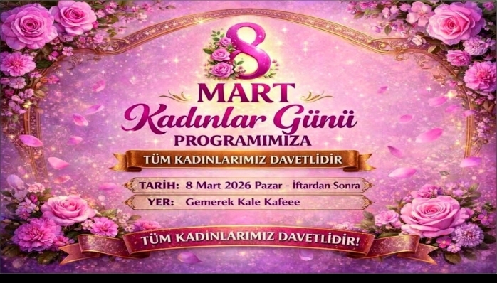 Gemerek Belediyesi’nden  8 Mart Kadınlar Günü Programı