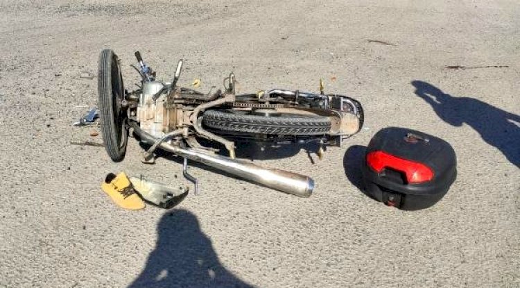 Minibüsle Çarpışan Motosikletin Sürücüsü Ağır Yaralandı