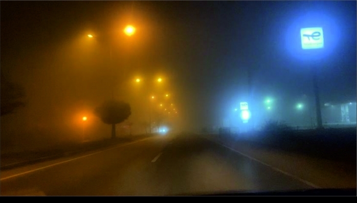 GEMEREK'TE SİSLİ HAVA